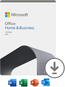 Office Home & Business 2021 | si installa su 1 PC (Windows 10) o Mac |1 licenza commerciale perpetua | Codice di attivazione via email