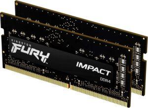 Kingston FURY Impact 32GB (2x16GB) 3200MHz DDR4 CL20 Memoria Laptop Kit da 2, KF432S20IBK2/32