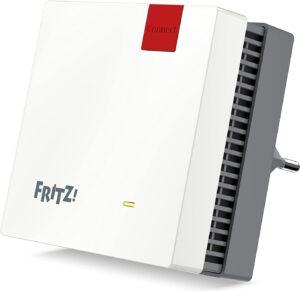 FRITZ!Repeater 1200 AX Edition International, Ripetitore - Wi-Fi 6 extender Dual Band con 2.400 Mbit/s (5 GHz) & 600 Mbit/s (2,4 GHz), Mesh, Access Point, 1x Gigabit LAN