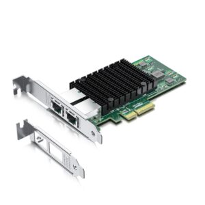 10Gtek Intel X550-T2: Scheda di Rete PCIe Dual 10 Gigabit RJ45
